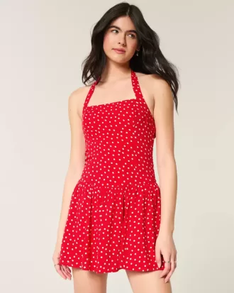 Drop-Wist Halter Miniklänning