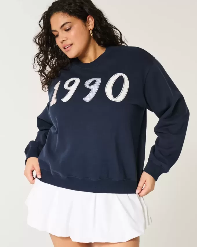 Easy 1990 Graphic Crew Sweatshirt Easy 1990 Graphic Crew Sweatshirt