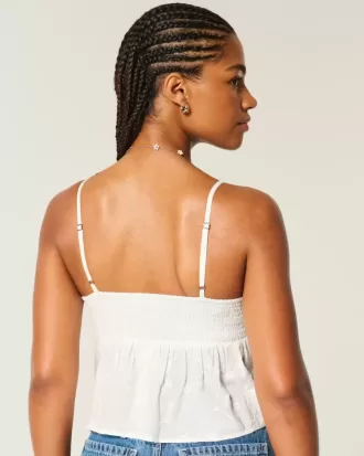 Easy Broderad Shine Babydoll Top