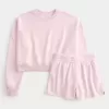 Easy Crew Sweatshirt & Fleece Shorts Bunt Easy Crew Sweatshirt & Fleece Shorts Bunt