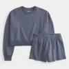 Easy Crew Sweatshirt & Fleece Shorts Bunt Easy Crew Sweatshirt & Fleece Shorts Bunt