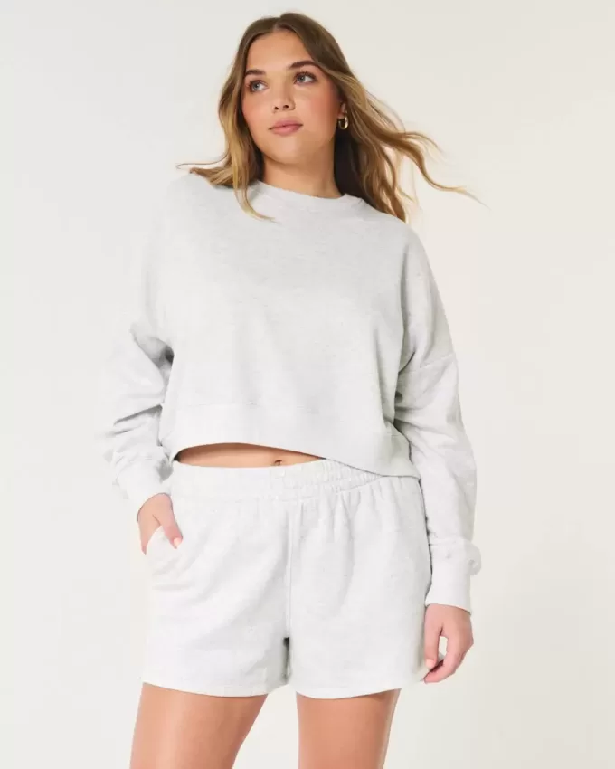 Easy Crew Sweatshirt & Fleece Shorts Bunt Easy Crew Sweatshirt & Fleece Shorts Bunt