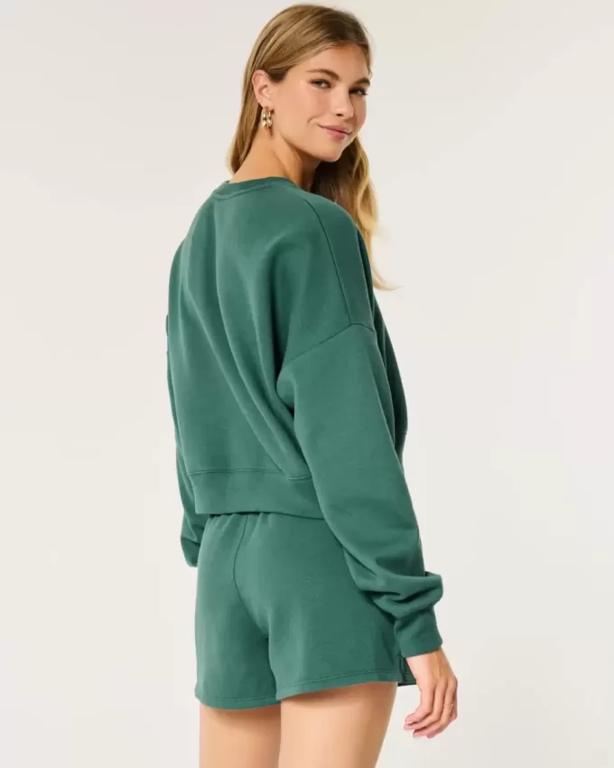 Easy Crew Sweatshirt & Fleece Shorts Bunt Easy Crew Sweatshirt & Fleece Shorts Bunt