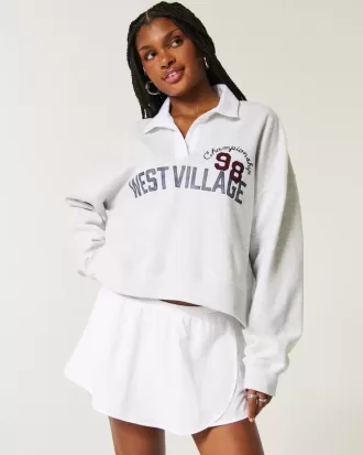 Easy Fleece West Village Grafisk Rugby Polo