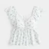 Easy Flutter Sleeve Babydoll Top Easy Flutter Sleeve Babydoll Top
