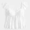 Easy Flutter Sleeve Babydoll Top Easy Flutter Sleeve Babydoll Top