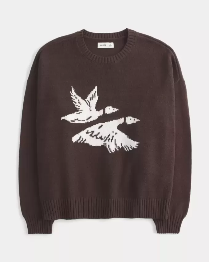 Easy Flying Birds Graphic Crew tröja Easy Flying Birds Graphic Crew tröja