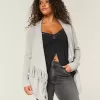 Easy Fringe No-Close Cardigan Easy Fringe No-Close Cardigan