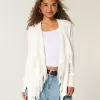 Easy Fringe No-Close Cardigan Easy Fringe No-Close Cardigan