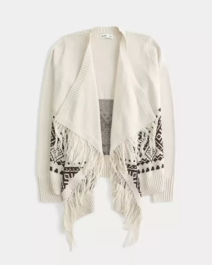 Easy Fringe No-Close Cardigan Easy Fringe No-Close Cardigan