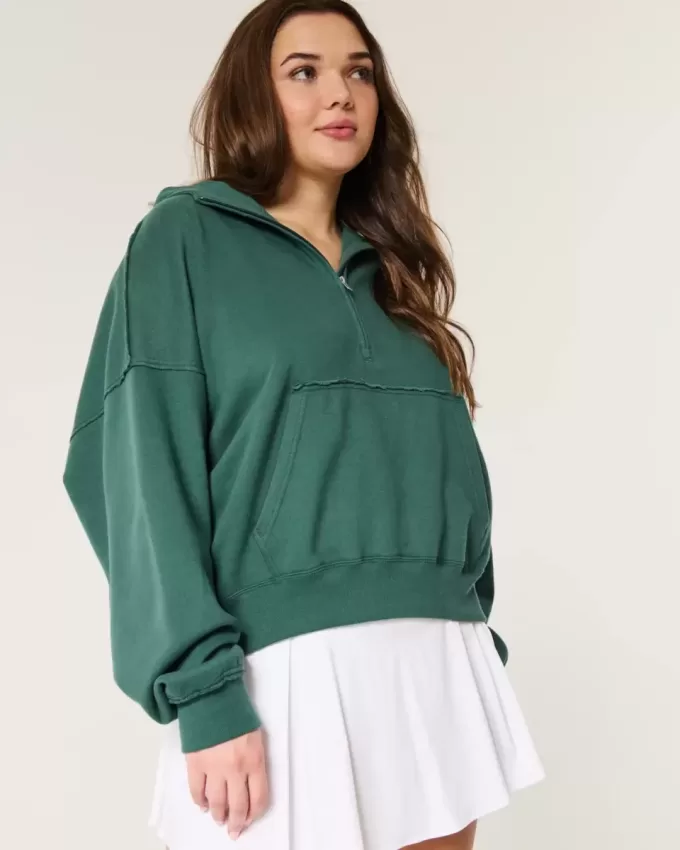 Easy Half Zip Hoodie Easy Half Zip Hoodie