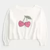 Easy Heart Graphic Off-the-Soulder tröja Easy Heart Graphic Off-the-Soulder tröja