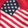 Easy Off-the-Soulder Heart Flag Graphic Sweater Easy Off-the-Soulder Heart Flag Graphic Sweater