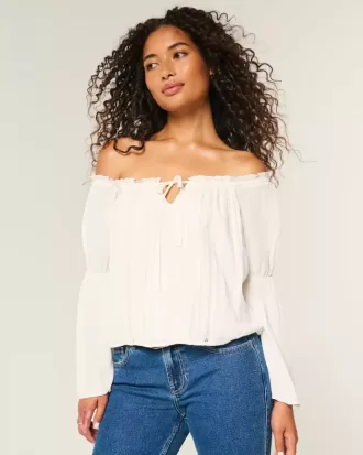 Easy Off-the-Soulder långärmad topp
