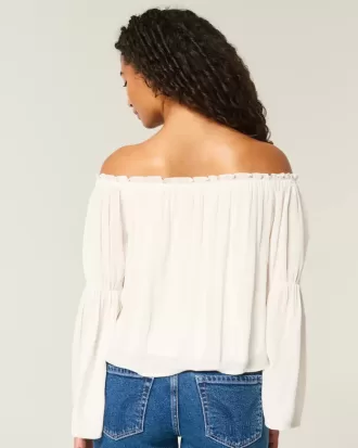 Easy Off-the-Soulder långärmad topp