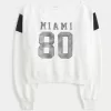 Easy Off-the-Soulder Miami Graphic Sweatshirt Easy Off-the-Soulder Miami Graphic Sweatshirt
