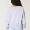 Easy Off-the-Soulder NYC grafisk tröja Easy Off-the-Soulder NYC grafisk tröja