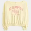 Easy Off-the-Soulder Southampton grafisk tröja Easy Off-the-Soulder Southampton grafisk tröja
