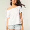 Easy Off-the-Soulder Tie T-shirt Easy Off-the-Soulder Tie T-shirt