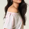Easy Off-the-Soulder Tie T-shirt Easy Off-the-Soulder Tie T-shirt