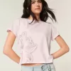 Easy Ribbon Tie-Back blommig grafisk t-shirt Easy Ribbon Tie-Back blommig grafisk t-shirt