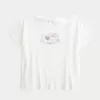 Easy Ribbon Tie-Back Heart Grafisk T-shirt Easy Ribbon Tie-Back Heart Grafisk T-shirt