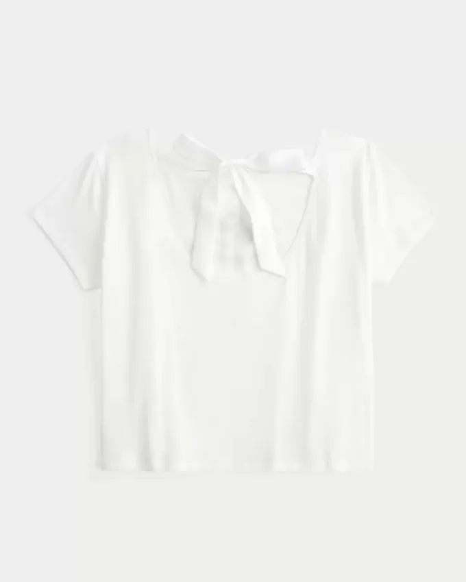 Easy Ribbon Tie-Back Heart Grafisk T-shirt Easy Ribbon Tie-Back Heart Grafisk T-shirt
