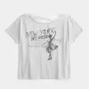 Easy Ribbon Tie-Back New York grafisk t-shirt Easy Ribbon Tie-Back New York grafisk t-shirt