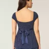 Easy Satin Tie Babydoll Top Easy Satin Tie Babydoll Top