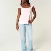 Easy Satin Tie Babydoll Top Easy Satin Tie Babydoll Top