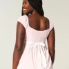 Easy Satin Tie Babydoll Top Easy Satin Tie Babydoll Top