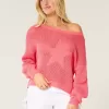 Easy Stitchy Graphic Slouchy Crew Sweater Easy Stitchy Graphic Slouchy Crew Sweater