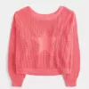 Easy Stitchy Graphic Slouchy Crew Sweater Easy Stitchy Graphic Slouchy Crew Sweater