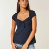 Easy Tie Bust Babydoll Top Easy Tie Bust Babydoll Top