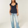 Easy Tie Bust Babydoll Top Easy Tie Bust Babydoll Top