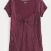 Easy Tie Bust Babydoll Top Easy Tie Bust Babydoll Top
