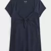 Easy Tie Bust Babydoll Top Easy Tie Bust Babydoll Top