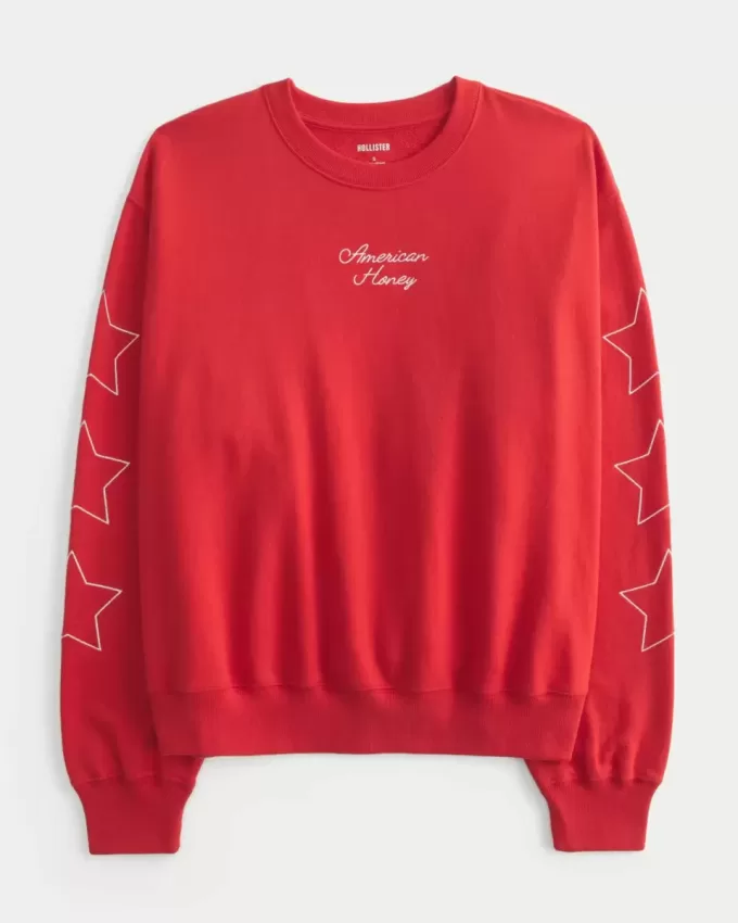 Enkel American Honey Graphic Crew Sweatshirt Enkel American Honey Graphic Crew Sweatshirt