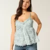 Enkel Chiffong Babydoll Topp Enkel Chiffong Babydoll Topp