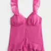 Enkel Chiffong Babydoll Topp Enkel Chiffong Babydoll Topp