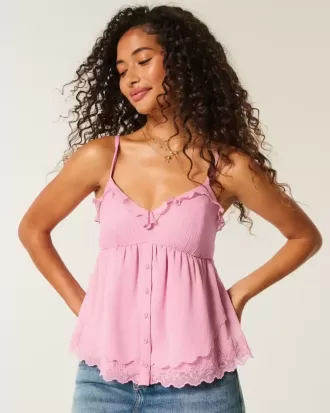 Enkel Chiffong Babydoll Topp