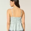 Enkel Chiffong Babydoll Topp Enkel Chiffong Babydoll Topp