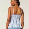 Enkel Chiffong Babydoll Topp Enkel Chiffong Babydoll Topp