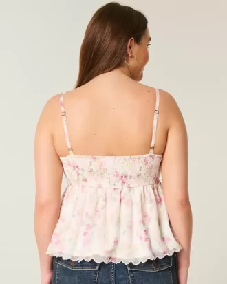 Enkel Chiffong Babydoll Topp