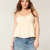Enkel Chiffong Babydoll Topp Enkel Chiffong Babydoll Topp