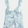 Enkel Chiffong Babydoll Topp Enkel Chiffong Babydoll Topp