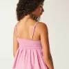 Enkel Chiffong Babydoll Topp Enkel Chiffong Babydoll Topp