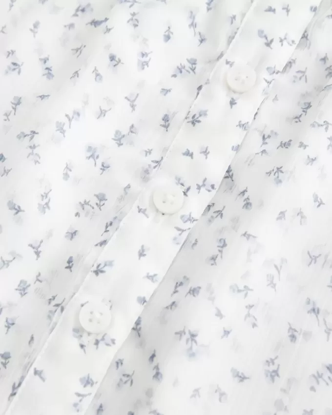 Enkel Chiffong Babydoll Topp Enkel Chiffong Babydoll Topp