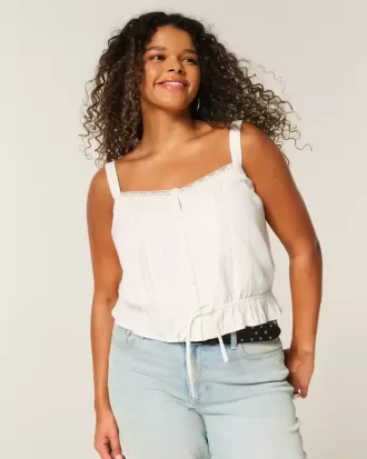 Enkel cinch midja blus