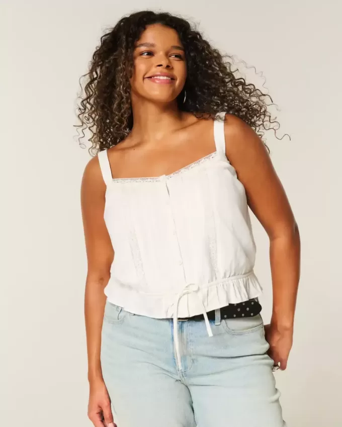 Enkel cinch midja blus Enkel cinch midja blus